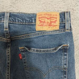 Levis‎ 512 Jeans Men's 31x32 (32x28) Blue Denim Medium Wash Straight Leg Zip Fly